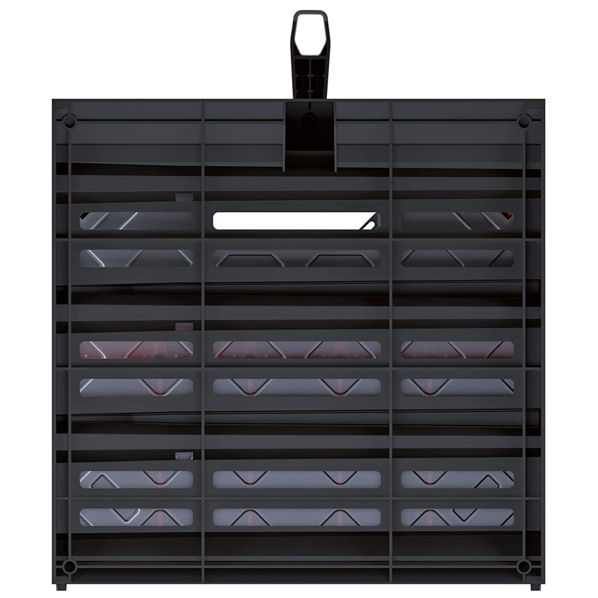 Kistenberg Werkzeugkoffer KTC30256S inklusive 5x Organizer mit Trennstege | Komfortabler Griff | wandmontierbar | stapelbar | Kunststoff | 41,5 x 29 x 29,5 cm