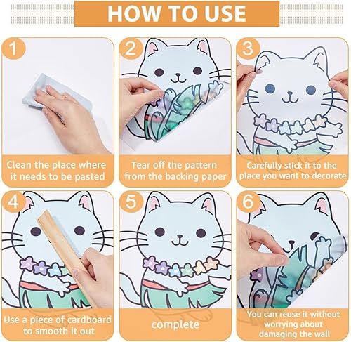 Miniatura 7 de SUPERDANT Calcomanías de pared de arco bohemio, decoración de pared de arco iris, decoración de pared amarillo-marrón, decoración de arte simple