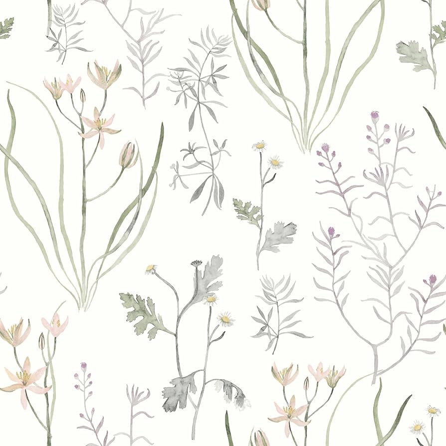 York Wallcoverings PSW1521RL Lavender Alpine Botanical