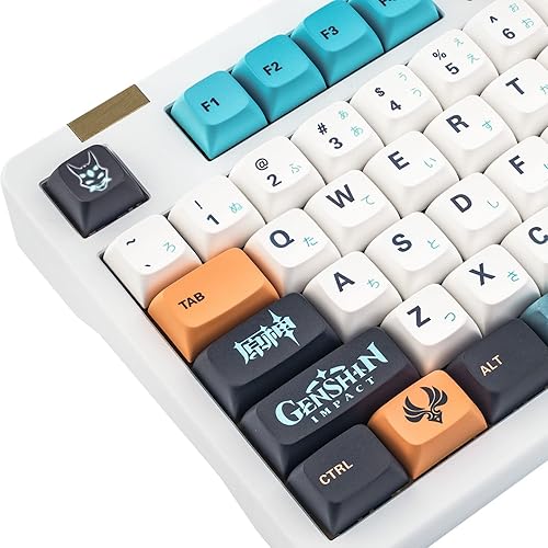 Miniatura 3 de IDOBAO Genshin - Teclas de impacto XDA Profile PBT con 146 teclas para teclado mecánico MX