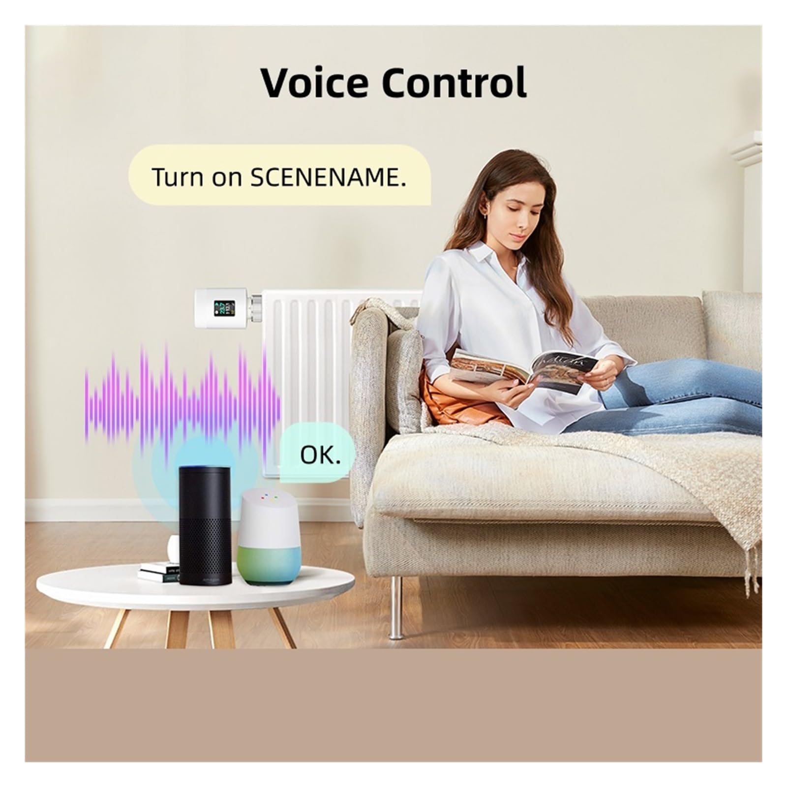 Siłownik Termostatu Grzejnikowego 2 Baterie Zawór Termostatyczny TRV Kontroler Temperatury Smart Life Informacja O ZgodnośCi(3PCS-WiFi)