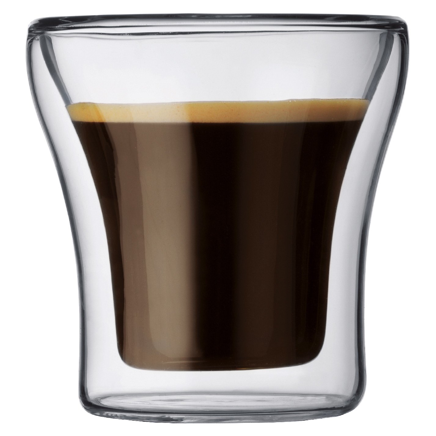 Bodum Assam Double Walled Glasses, Set of 2 - 0.1 Litre
