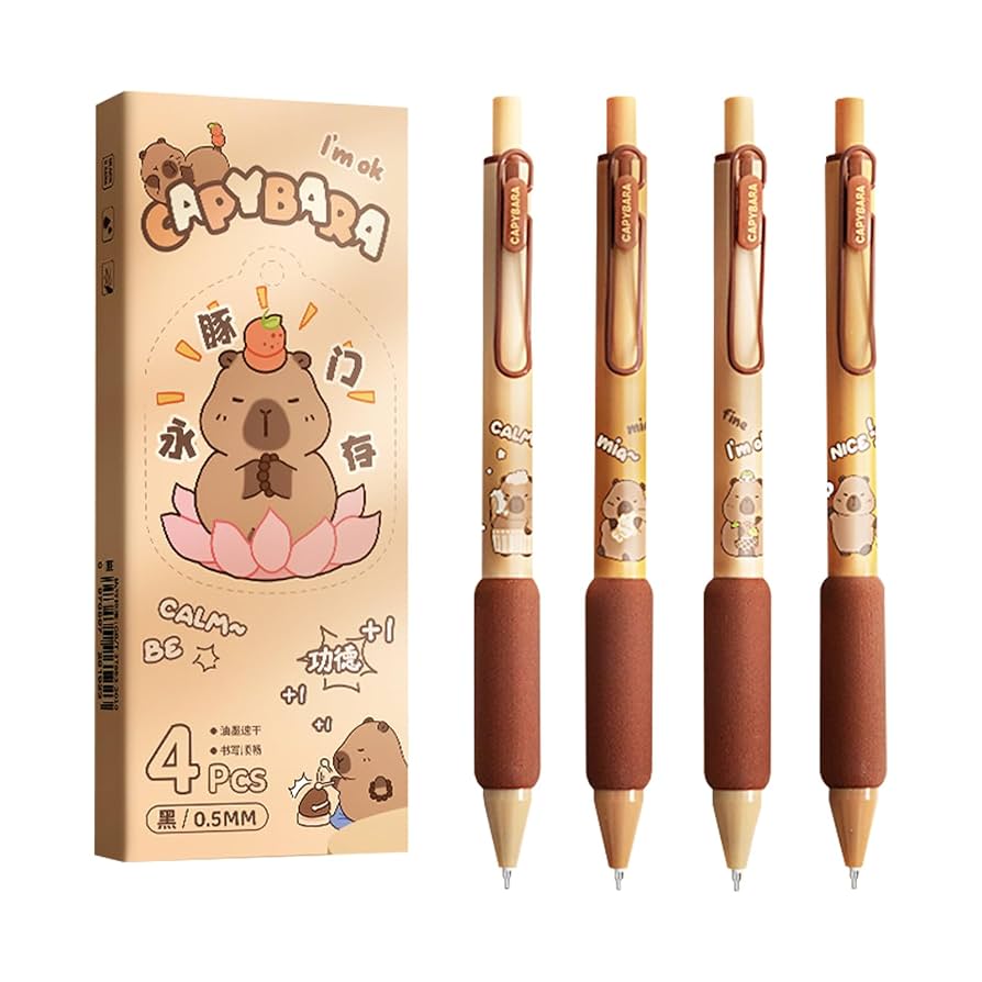 Amazon.com: YIJIESHIYU Cute Capybara Retractable Ballpoint Pen