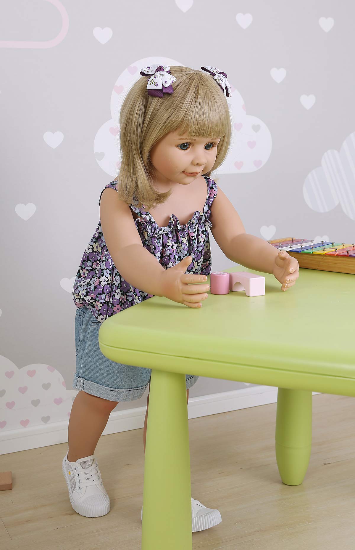 リボーンドール◉⁠‿⁠◉ Amazon.com: 34inch87cm Reborn Toddler Dolls,Huge Baby Full Body