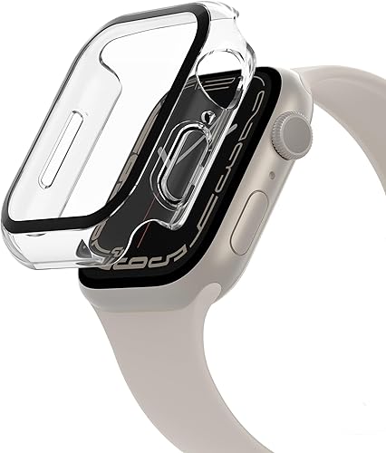 Miniatura 2 de Belkin ScreenForce - Funda para Apple Watch, funda parachoques y protector de pantalla de vidrio templado para Apple Watch Series 9, 8, 7, 6, 5, 4 y
