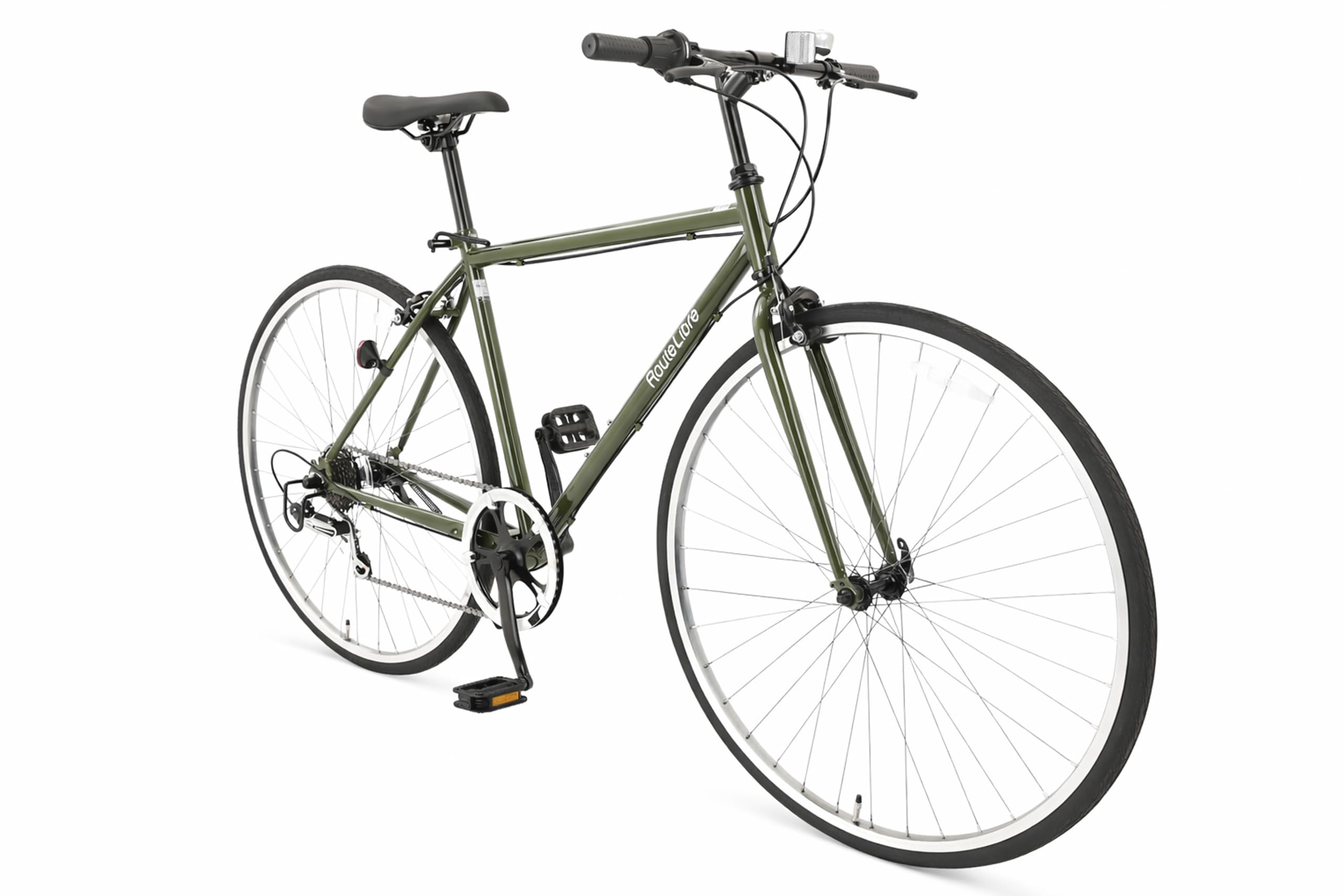 Amazon | クロスバイク 700C シマノ6段変速 自転車 スチールフレーム