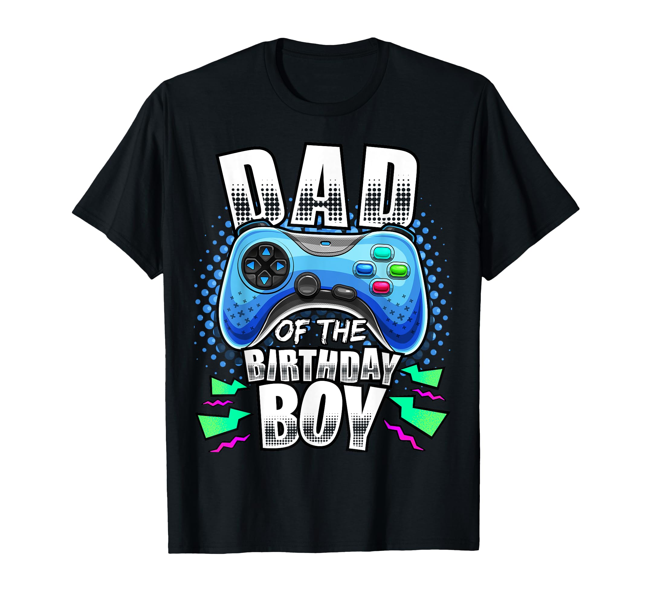Dad of the Birthday Boy Matching Video Gamer Birthday Party T-Shirt