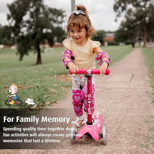 Vista 4 de Rodilleras y coderas para niños de estilo suave con guantes de bicicleta, equipo flexible resistente a los impactos para edades de 2 a 11 años