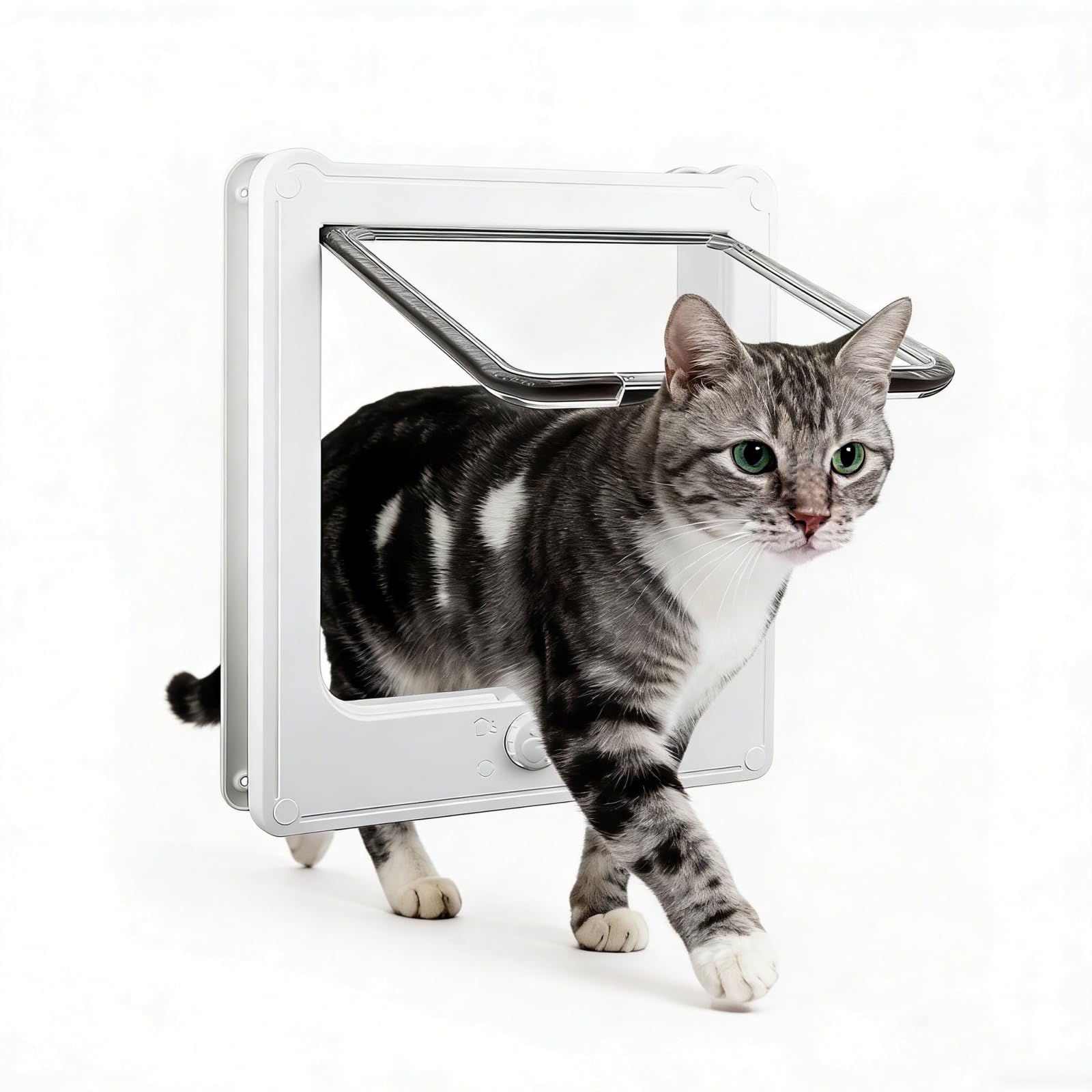 Amazon.co.jp: Enjoying 4WAY 猫 ドア 18×18.5cm キャットドア 小型犬