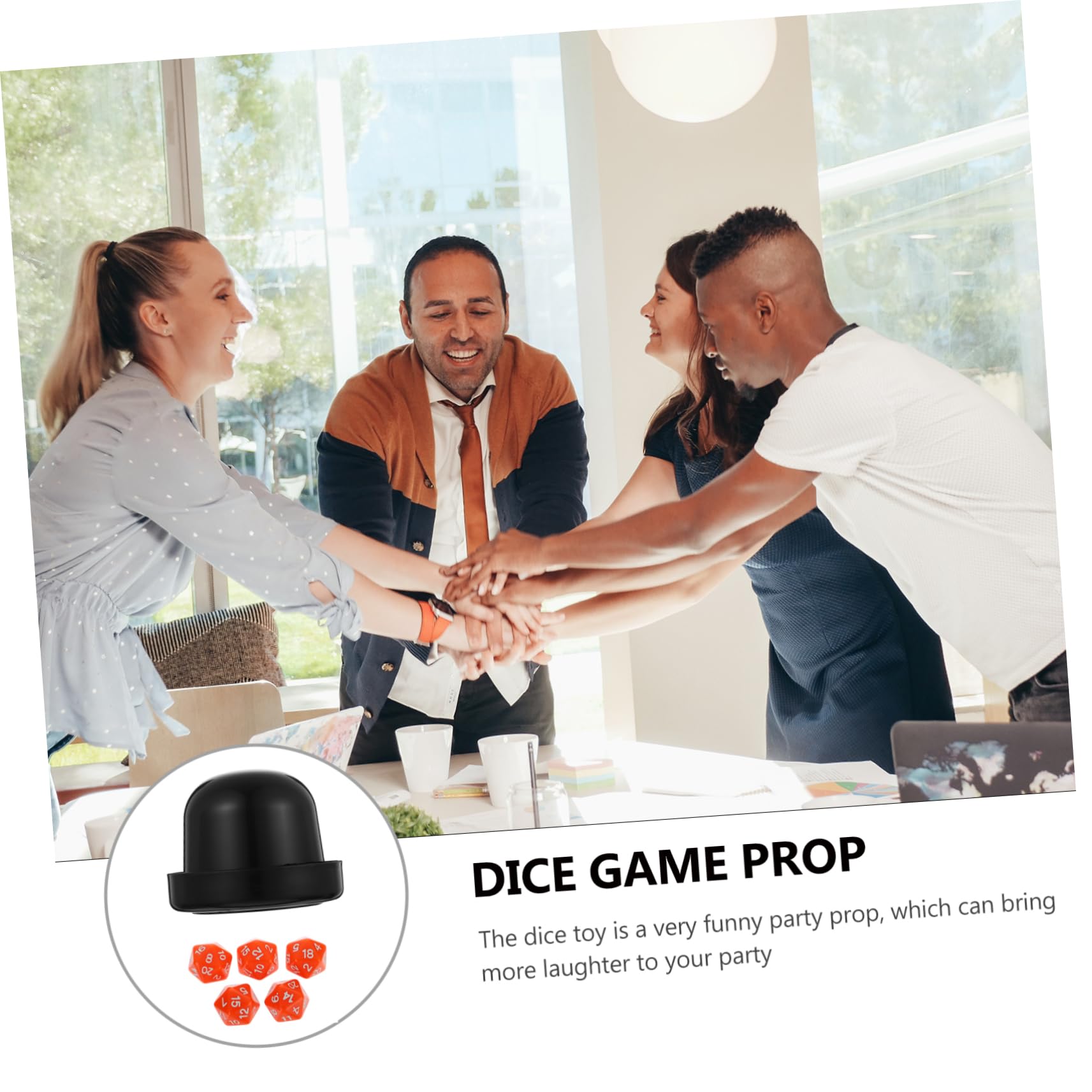 VICASKY 5sets Dadi Poliedrici Colorati Da Gioco Facce Accessori Divertenti Per Giochi Da Tavolo e Feste Con Supporto Per Dadi Per Famiglie e Amici