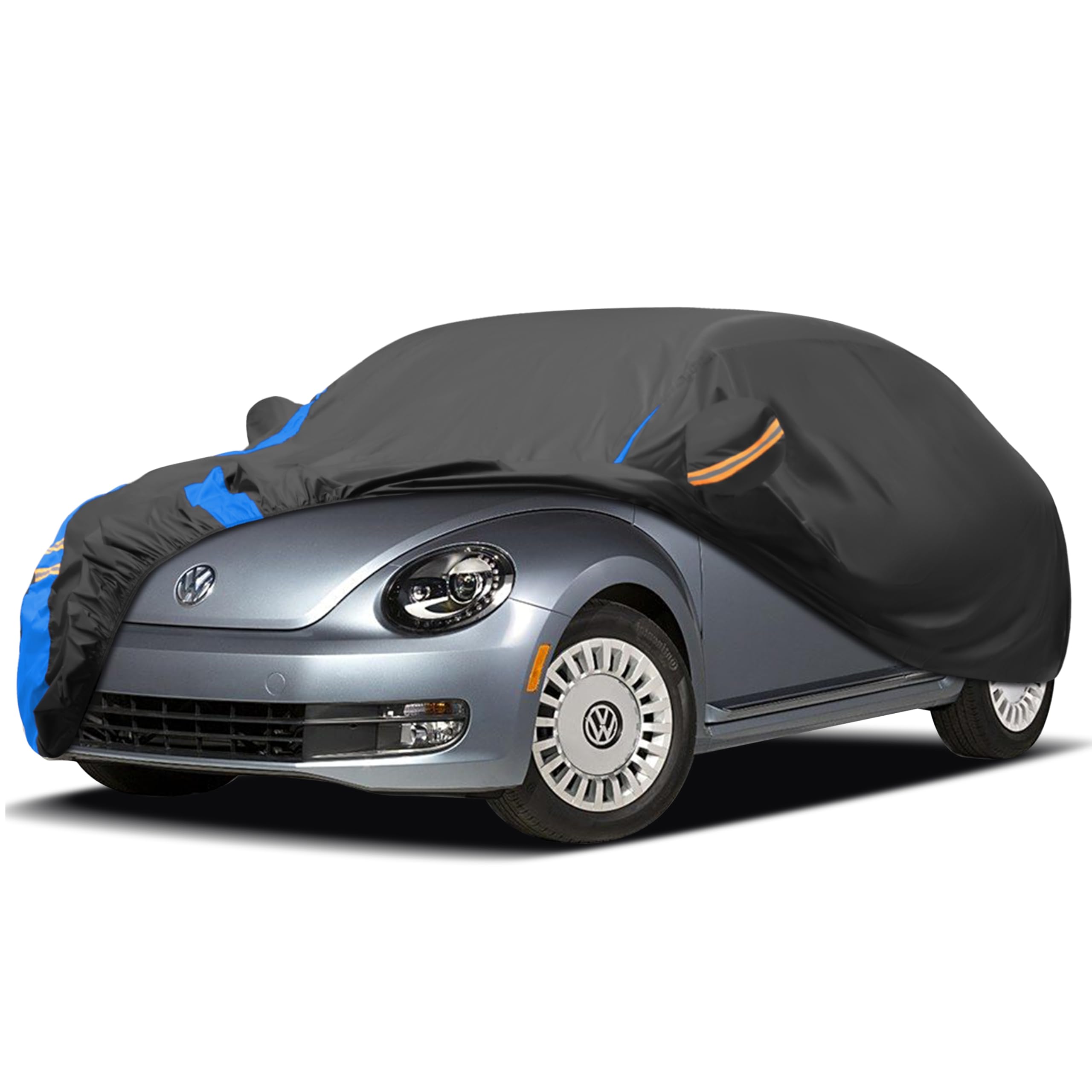 Autoabdeckung Wasserdicht Auto Abdeckplane,Autohülle Autoplane Winter & Sommer für Garage Staubdich Schutz vor Regen, Sonne und Staub mit Aufbewahrungstasche