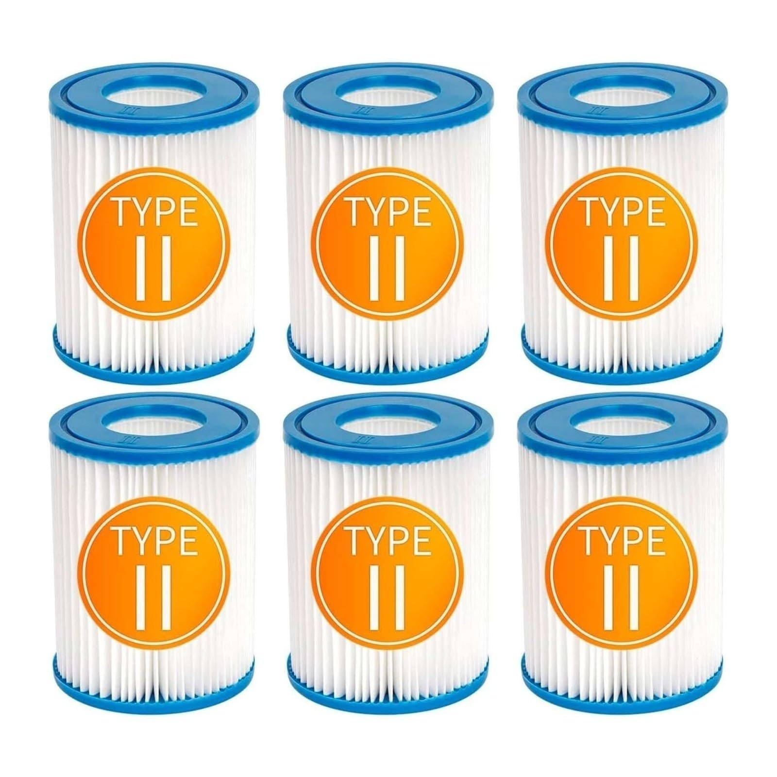 Cartouche filtrante, Compatible avec Bestway II, Cartouche filtrante for Spa de Piscine for Flowclear II, Compatible avec Lay Z Spa, 58094, 58383, 58386, 58117, 58386GS(6PCS)