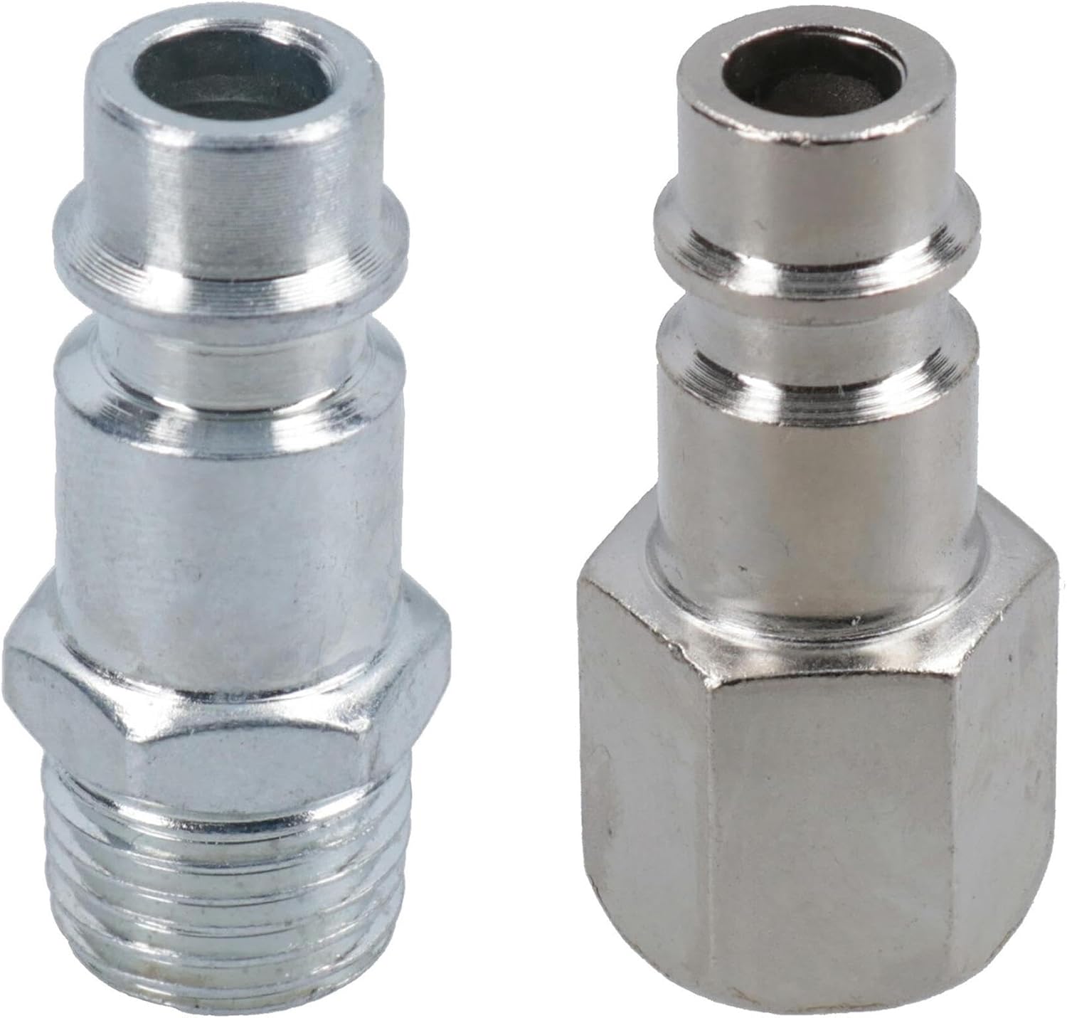 Euro Air Line Hose Compressor Fittings Connector Male Quick Release 2 PACK 1/4"