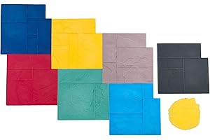 Ashler Notched Slate Decorative Concrete Stamp Set by Walttools