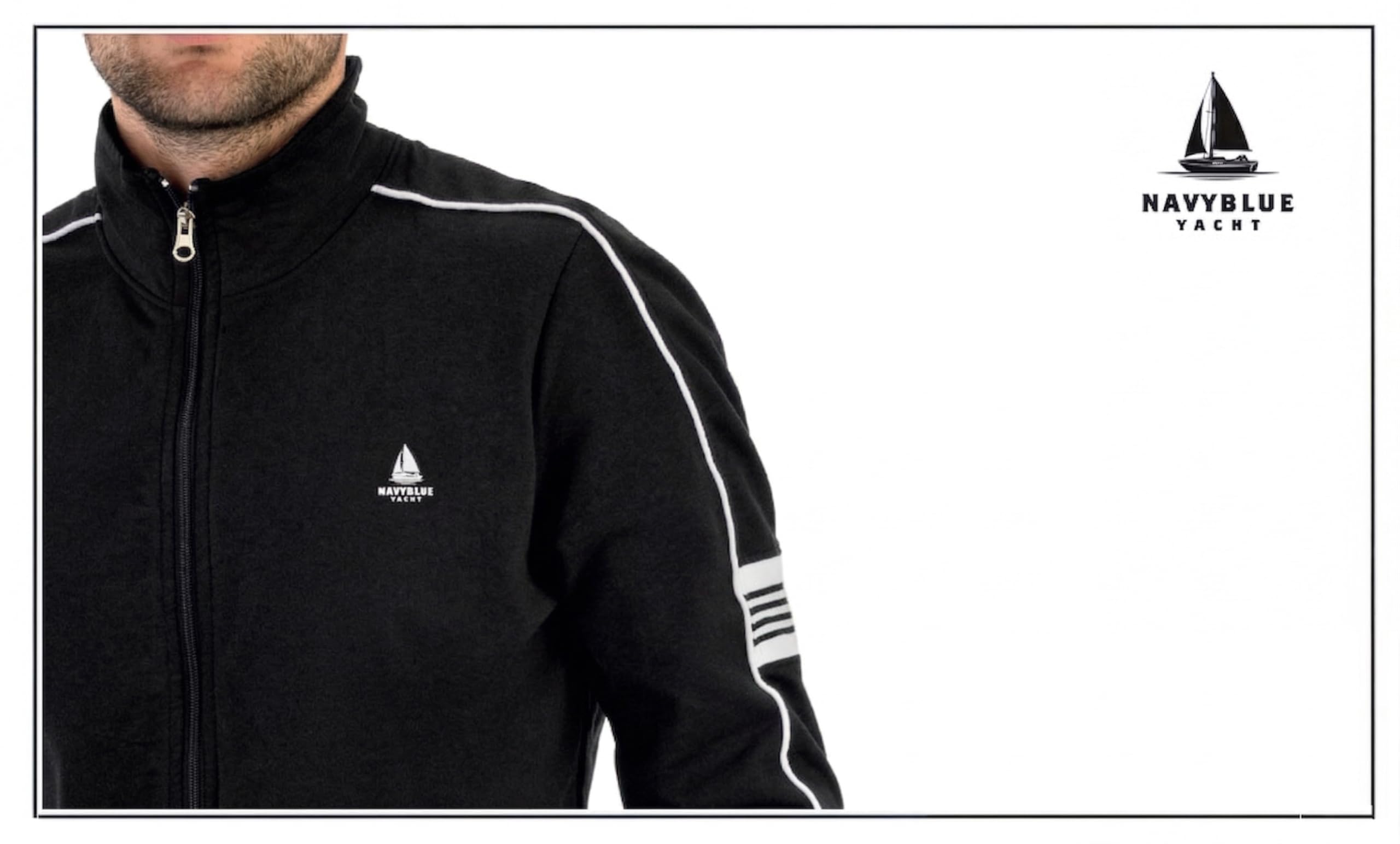 Tuta Uomo Estiva in Cotone French Terry - Full Zip in Felpina Leggera, Ideale per la Primavera e l’Autunno. Taglie OverSize