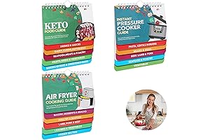 3 Pcs Keto Diet Book Air Fryer Cheat Sheet Magnets Electric Pressure...