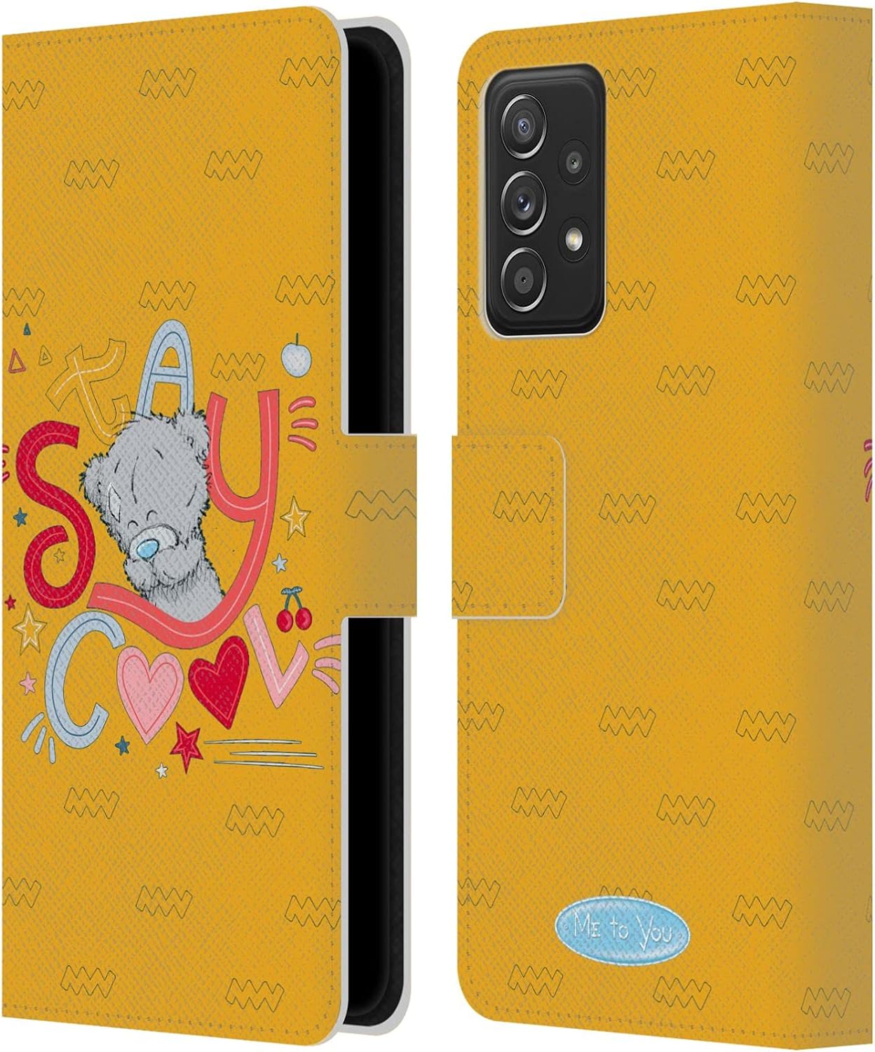 Head Case Designs Officially Licensed Me to You Your Future is Bright Retro Fun Leather Wallet Case Compatible with Galaxy A52 / A52s / 5G (2021)