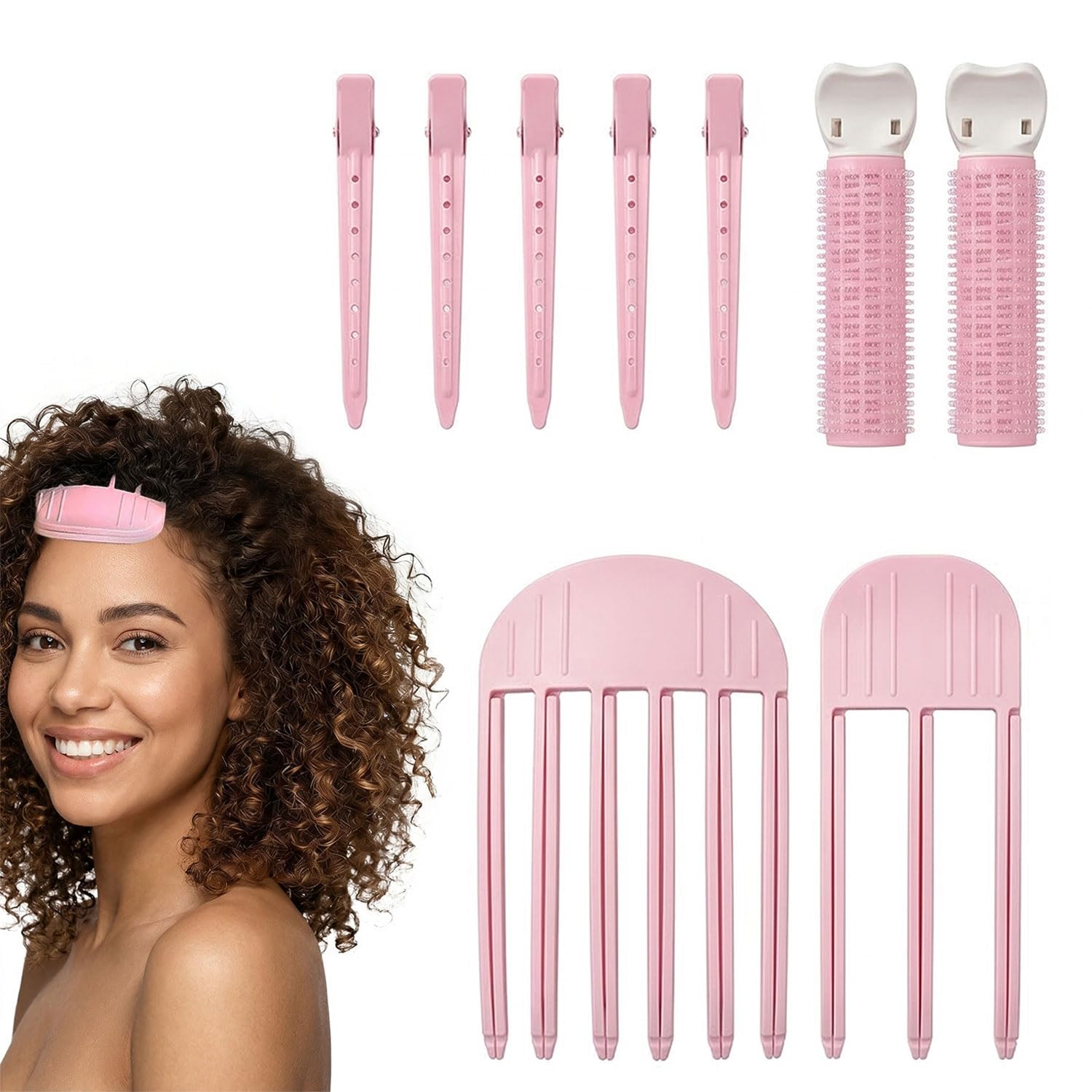 9 Pcs Hair Volume Clips Set, Hair Styling Comb Pad Root Clips for Women, High Crown Volumizing Tool, Forehead Bangs Fluffy Clip, Natural Root Lift Styling Tool for Daily Use, Work, Parties, Makeup-image-39