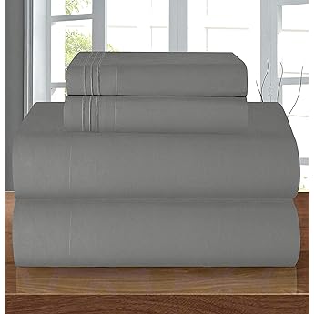 Elegant Comfort Luxury Soft 1500 Premier Egyptian 4-Piece Premium Hotel Quality Wrinkle Resistant Coziest Bedding Set, All Around Elastic Fitted Sheet, Deep Pocket up to 16inch, Queen, Red