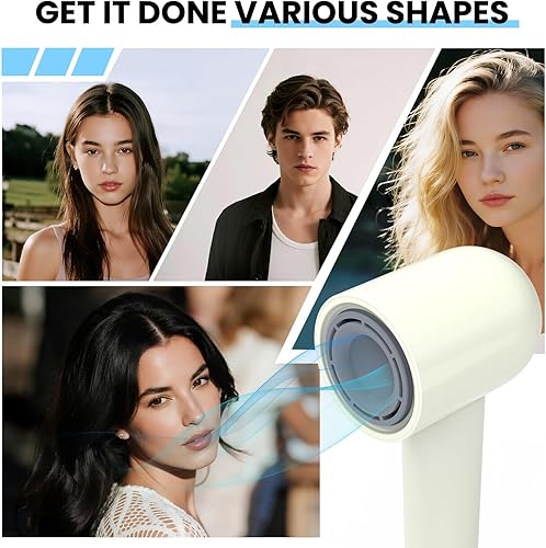 Miniatura 8 de Secador de pelo de alta velocidad, 150000 rpm profesional de alta velocidad negativo cuidado iónico secador de pelo, control de calor, secado