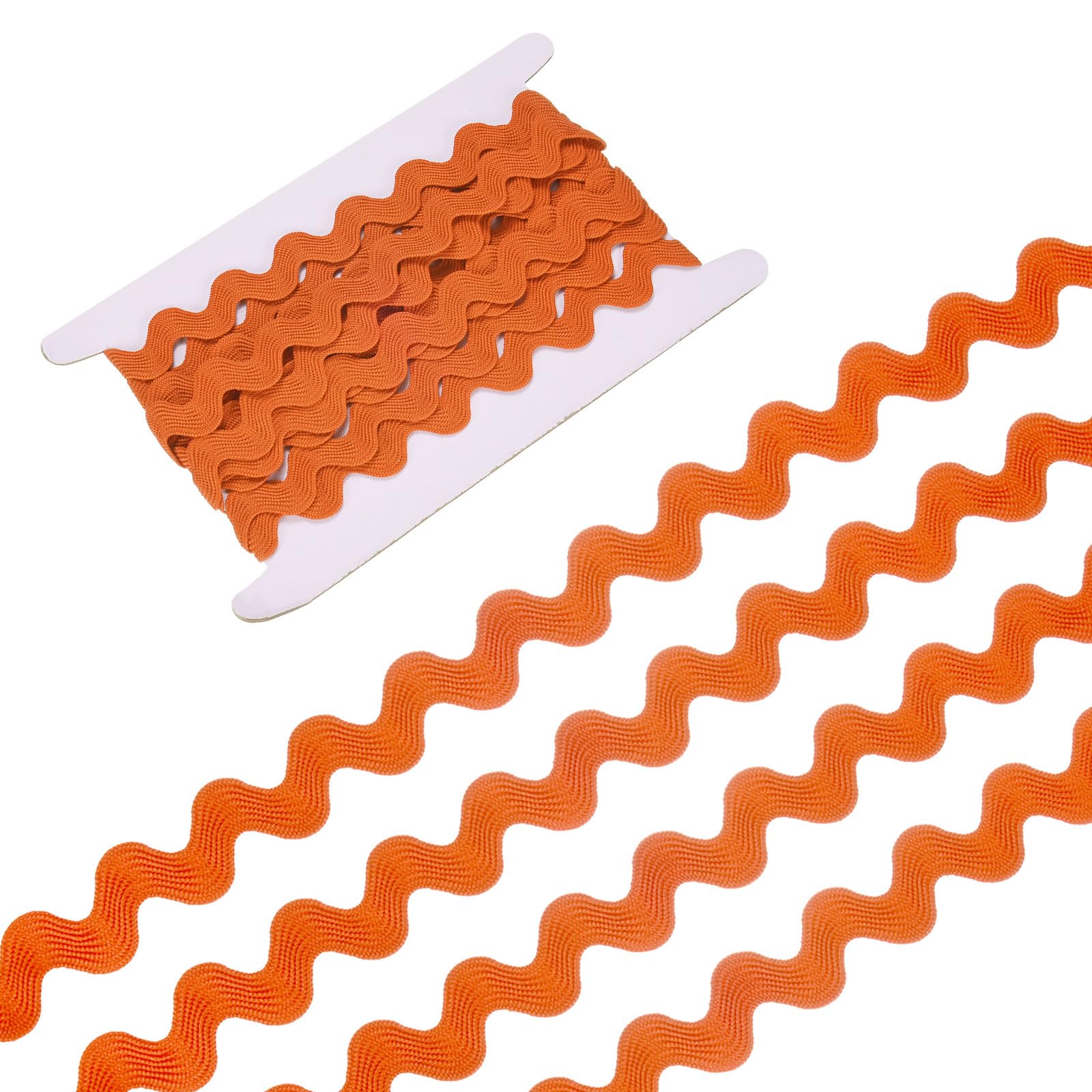 Ruban à franges orange en polyester 15mm x 4,6m pour couture