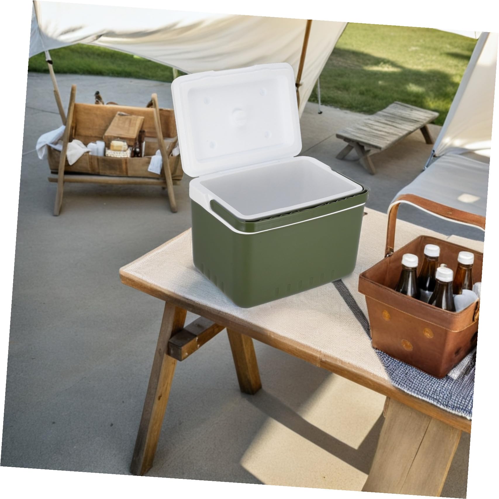 Glacière Isotherme Portable Isolation Longue Durée 9l pour Boissons et Snacks, Matériau PE et Polystyrène pour Pique-niques et Voyages en Plein Air