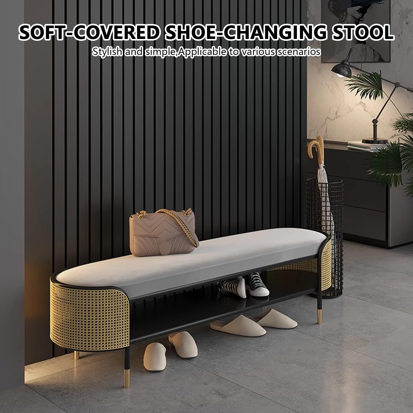 Panca scarpiera camera da letto con seduta, al coperto soggiorni Imbottito scarpiera, moderno bagno panca porta scarpe, scarpiera corridoi con imbottita seduta, panca salvaspazio ingresso.