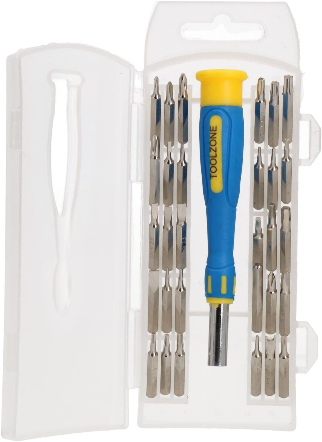 31pc Precision Screwdriver and Accessory Set Phillips Flat Headed Torx Hex Bits