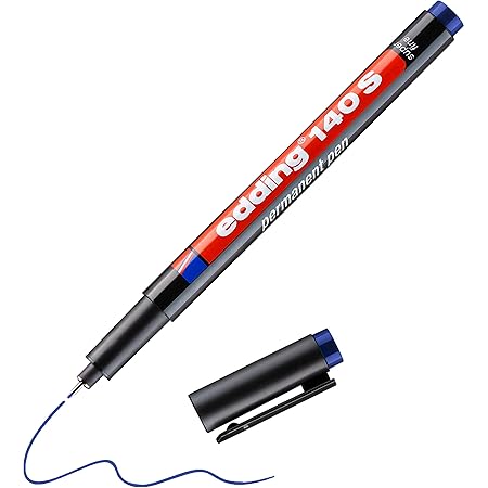 Edding 140 S Rotulador Peranente - 10 Rotuladores - Negro - Punta Redonda De 0,3 -bolígrafo