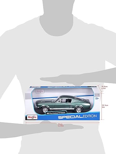 Miniatura 7 de Maisto 118 Escala 1967 Ford Mustang GTA Fastback Vehículo fundido a troquel (los colores pueden variar)