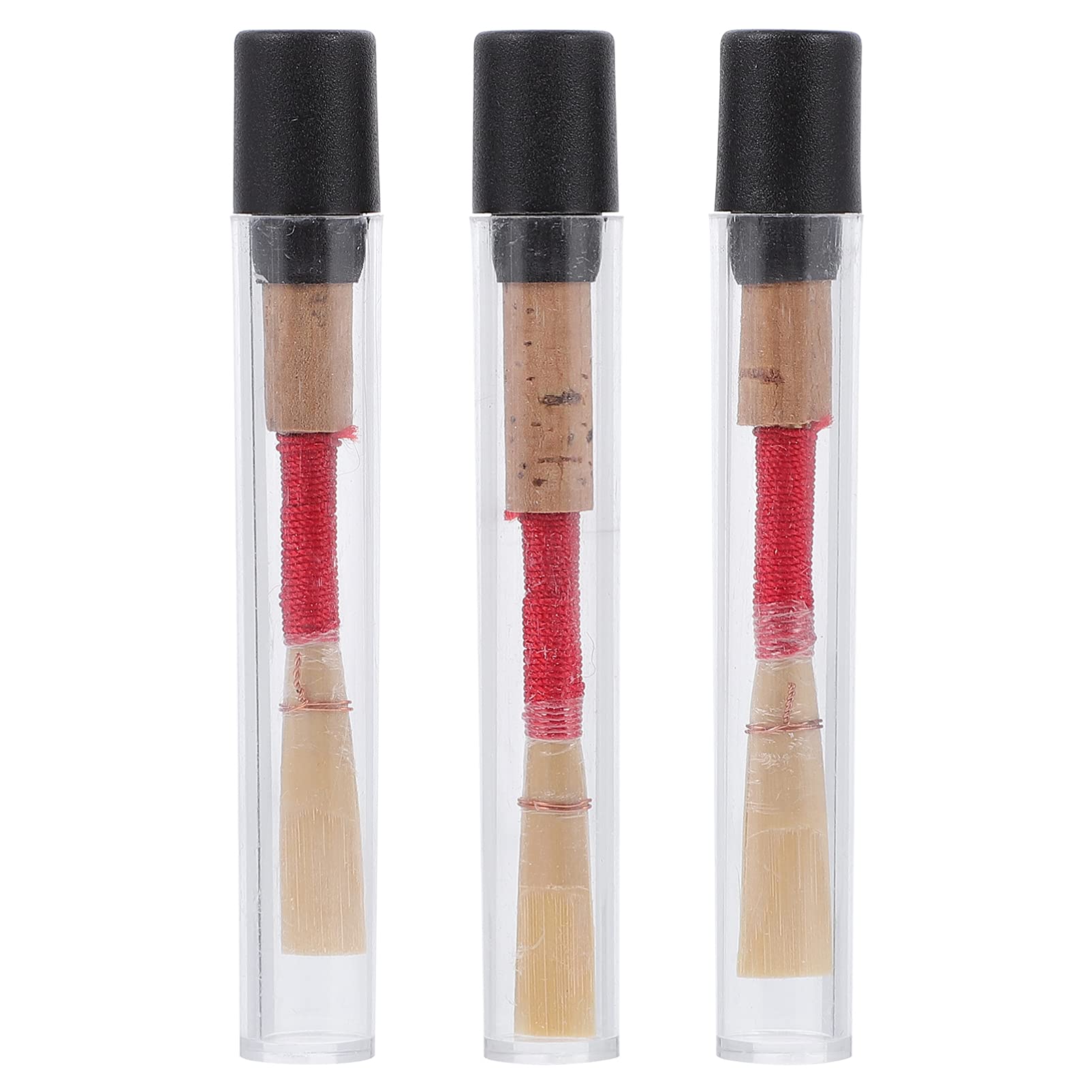 Yardwe 3 Pcs Individually Packed Oboe Reeds Wood Color with Storage Boxes Professional Accessories for Enhanced Sound and Performance