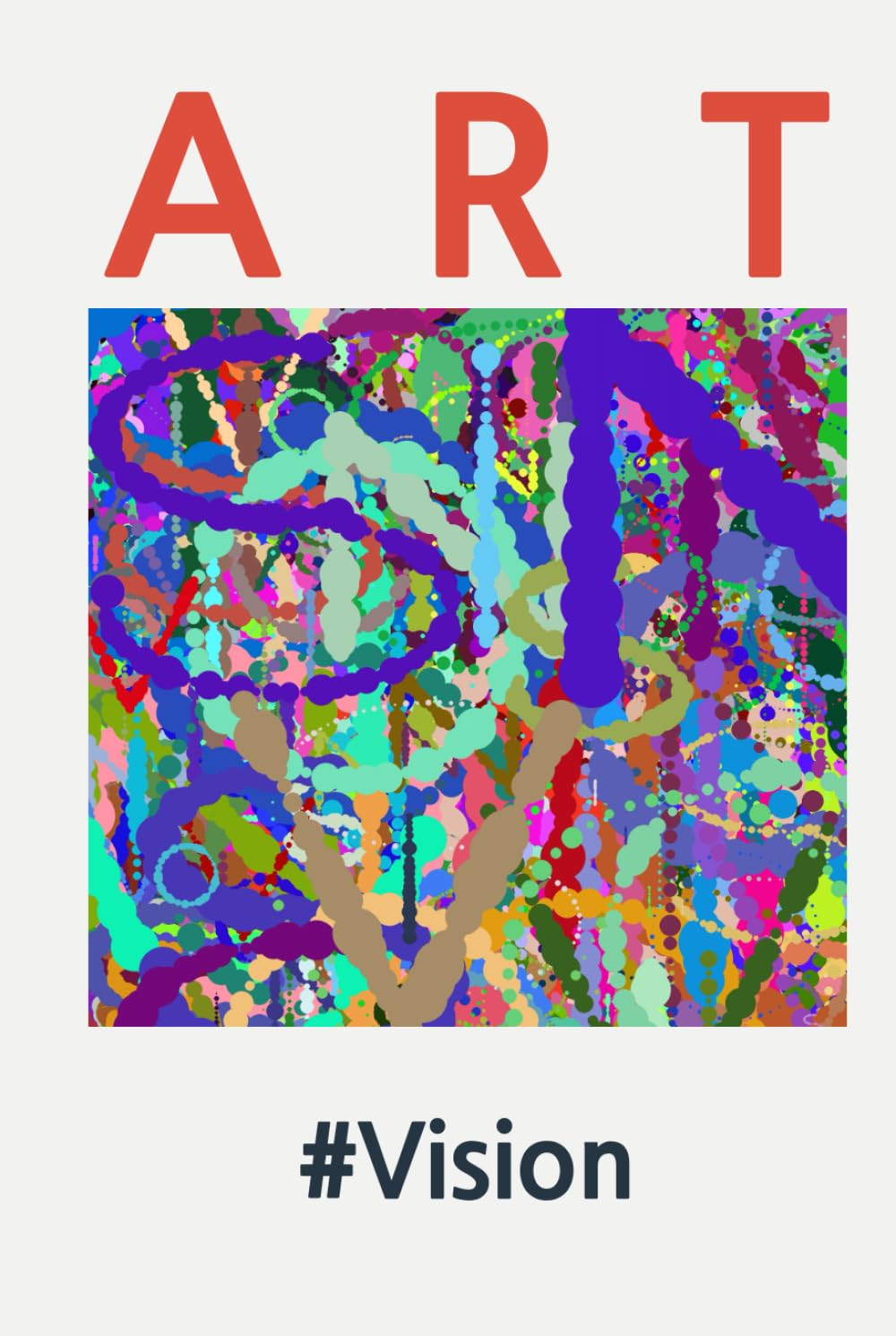 ART: Vision œuvre d'art abstrait géométrique grand format pour chambre