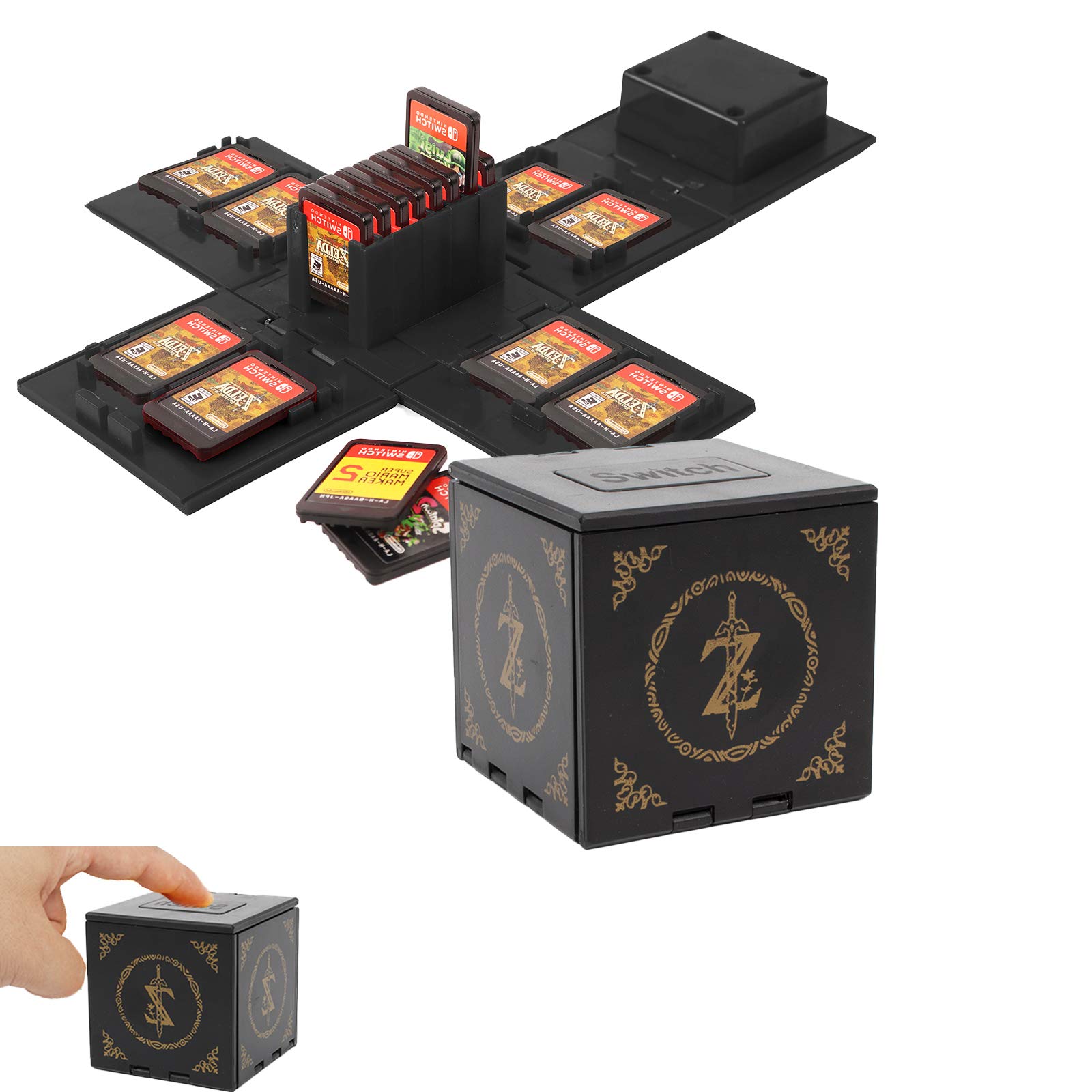 ZELDIOC Game Card Case for Nintendo Switch, Storage Game Card