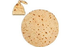 Newborn Baby Wrap Burrito Swaddle Blanket Taco Baby Costume Tortilla and Hat