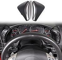 Vista 8 de Cubierta de botón para salpicadero compatible con Chevy Corvette C6 2005-2013, cubierta de bisel del velocímetro, marco interior de accesorios