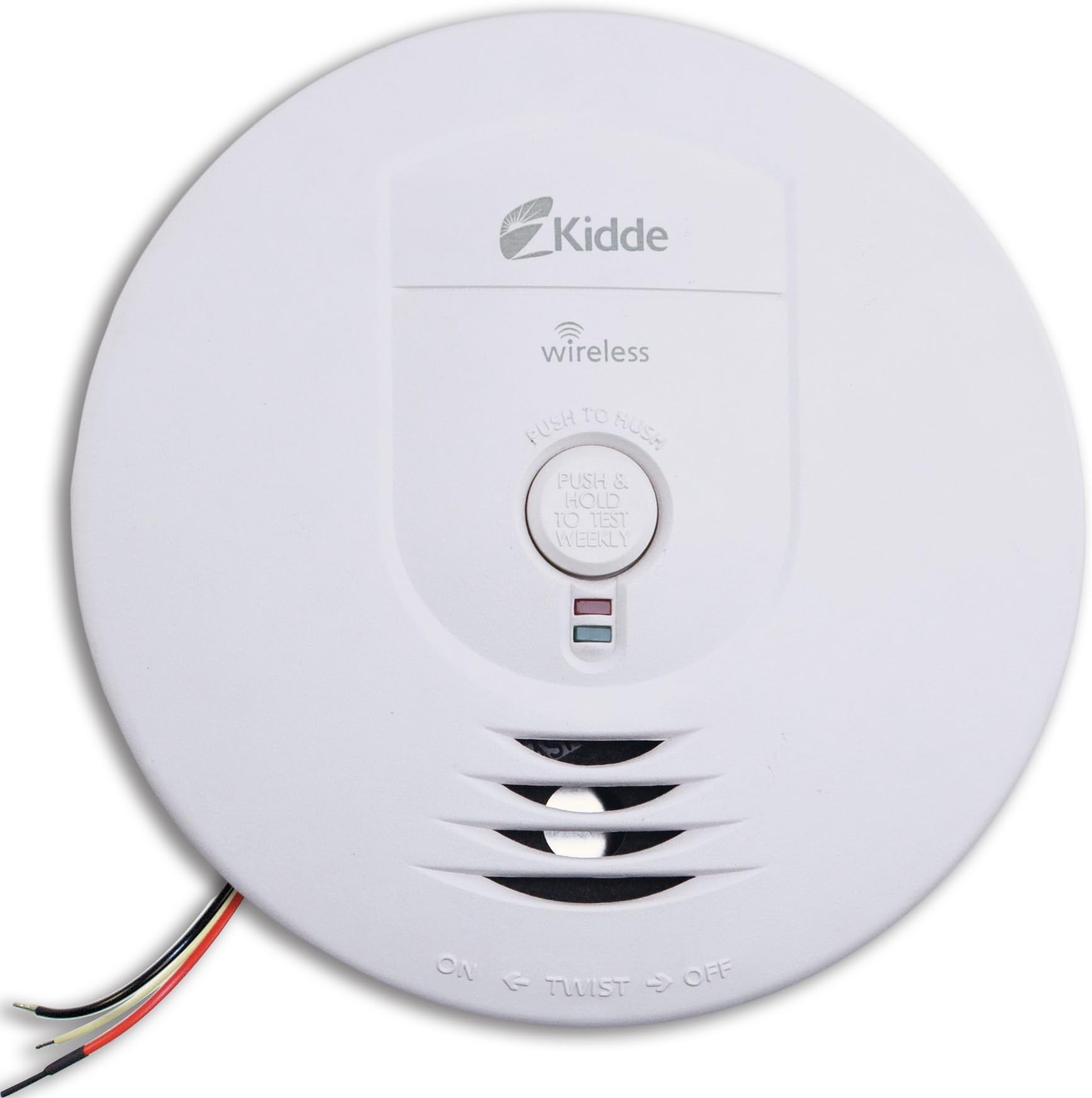 Kidde Smoke Detector, Hardwired Smoke Alarm with Battery Backup, Test-Silence Button, Interconnects with Select Kidde Smoke Alarms
