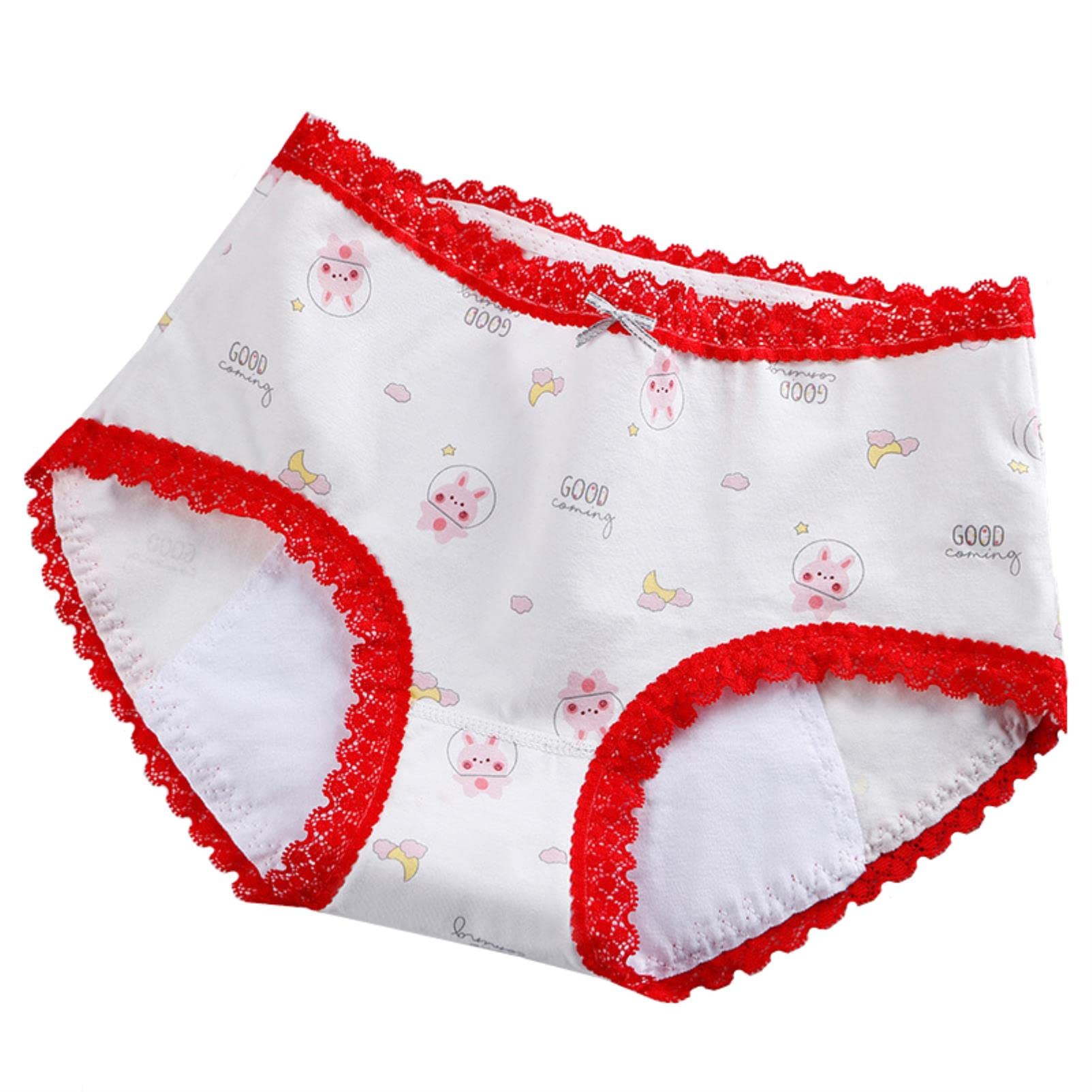 TTDGYYXW Period Panty 6 Teile/los Damen Menstruation Höschen Auslaufsicher Niedrige Taille Frauen Slips Baumwolle Dessous Menstruation Unterwäsche