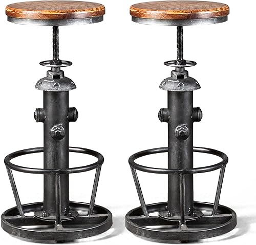 Juego de 2, 26-30 pulgadas, diseño de boca de incendios con diseño de boca de incendios ajustable giratoria, estilo americano, estilo steampunk,