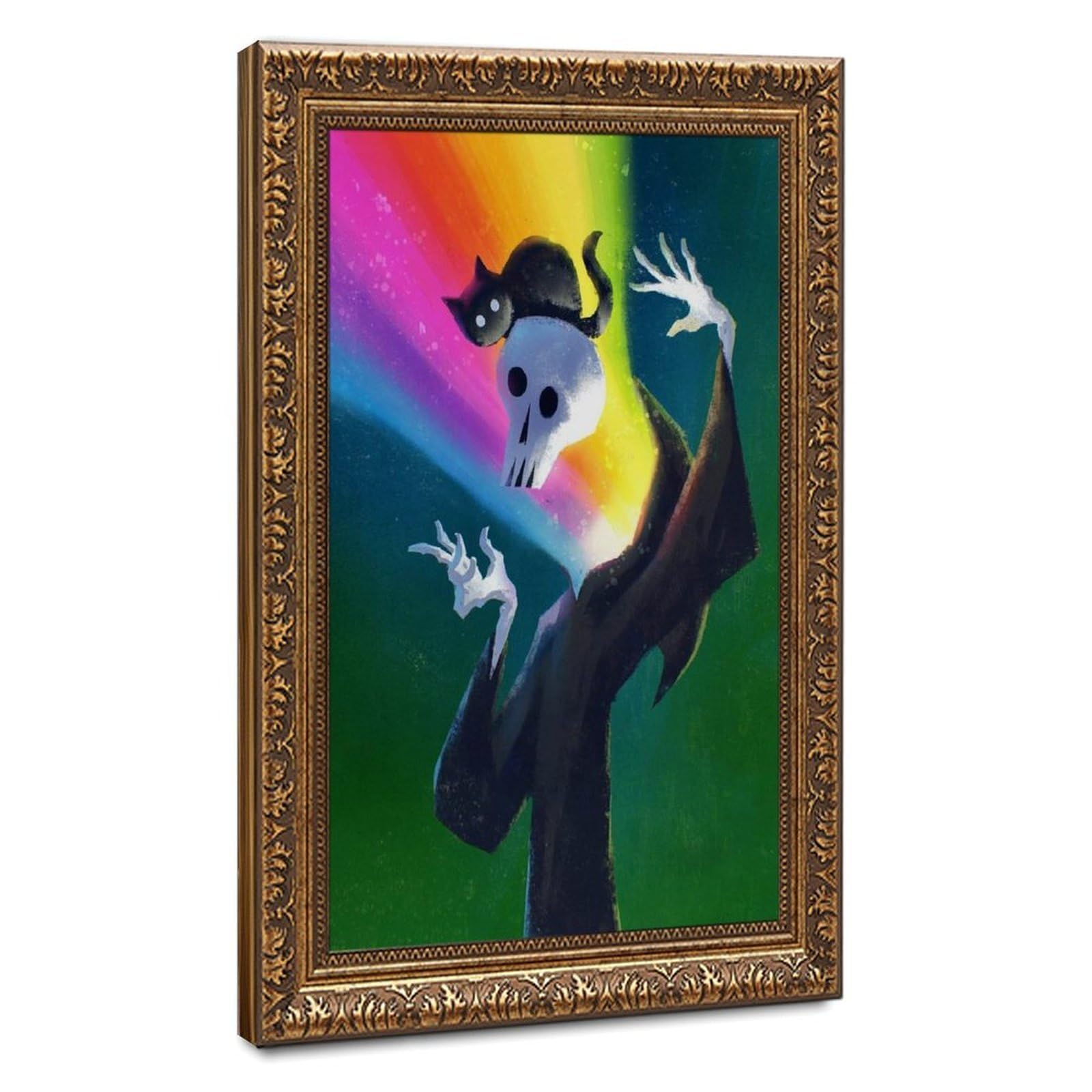 Bareronor Ghosts And Cats Funny (7) Canvas Poster Bedroom Decor Landscape Office Room Decor Gift 24" L X 36" W