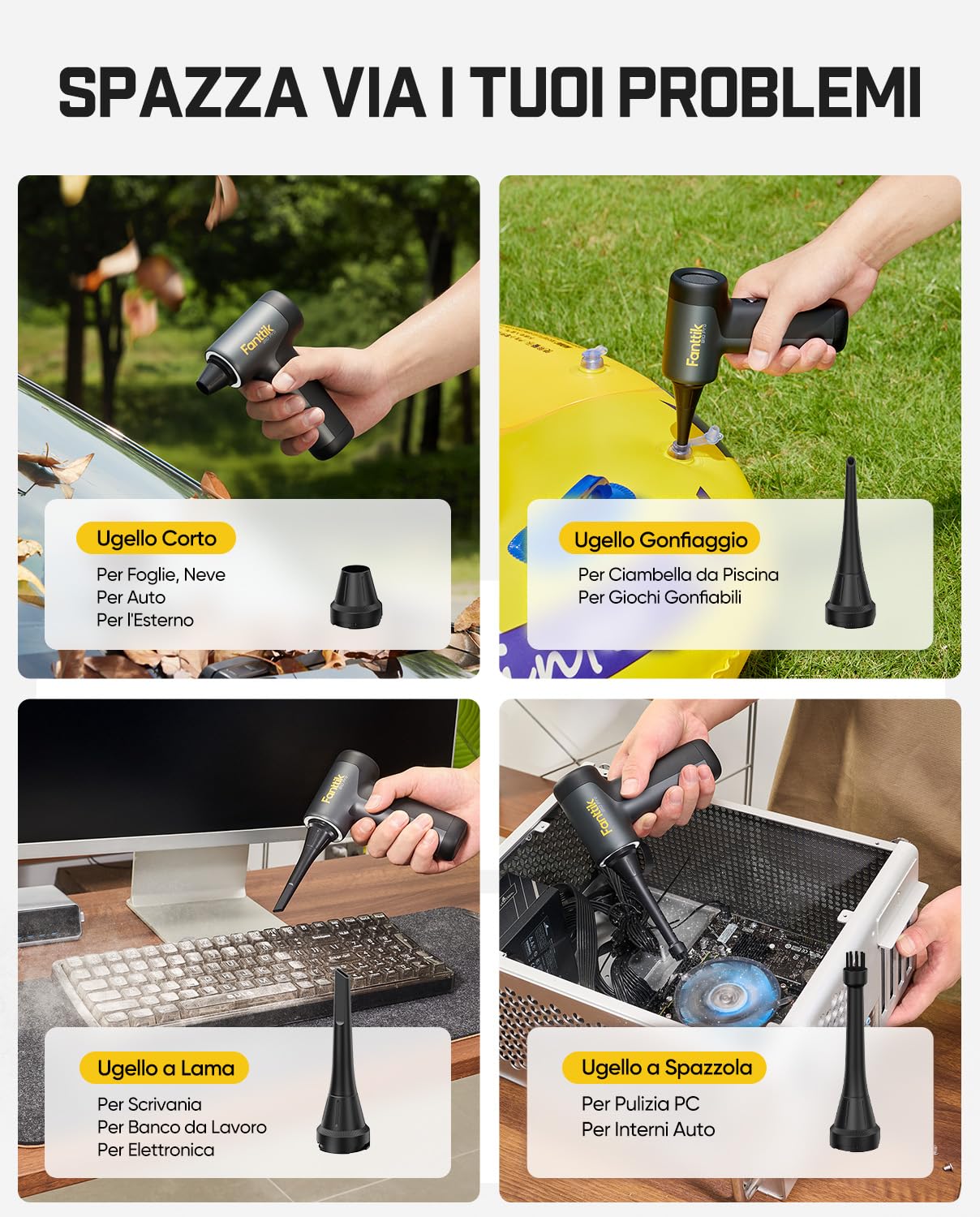 Fanttik B10 PRO elektryczna dmuchawa sprężona powietrza, 110000 obr./min