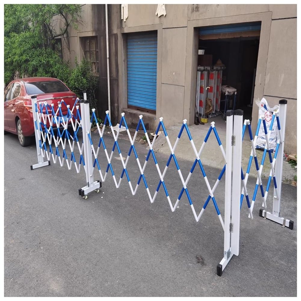 Barrière extensible bleue 1,2x3m pour chantiers et sécurité