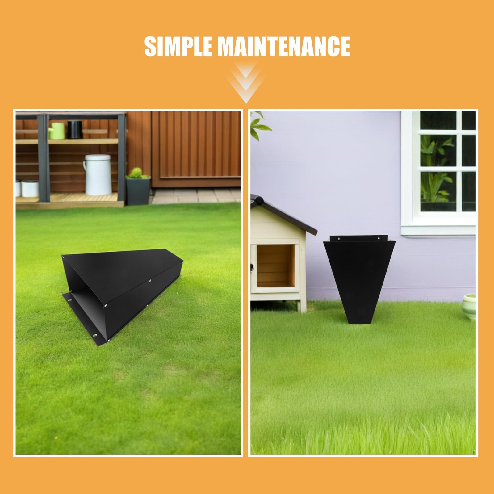 Cono de Sacrificio 2 Piezas Negro de Acero Inoxidable para Aves y Compatible con Procesamiento en Granjas Avícolas