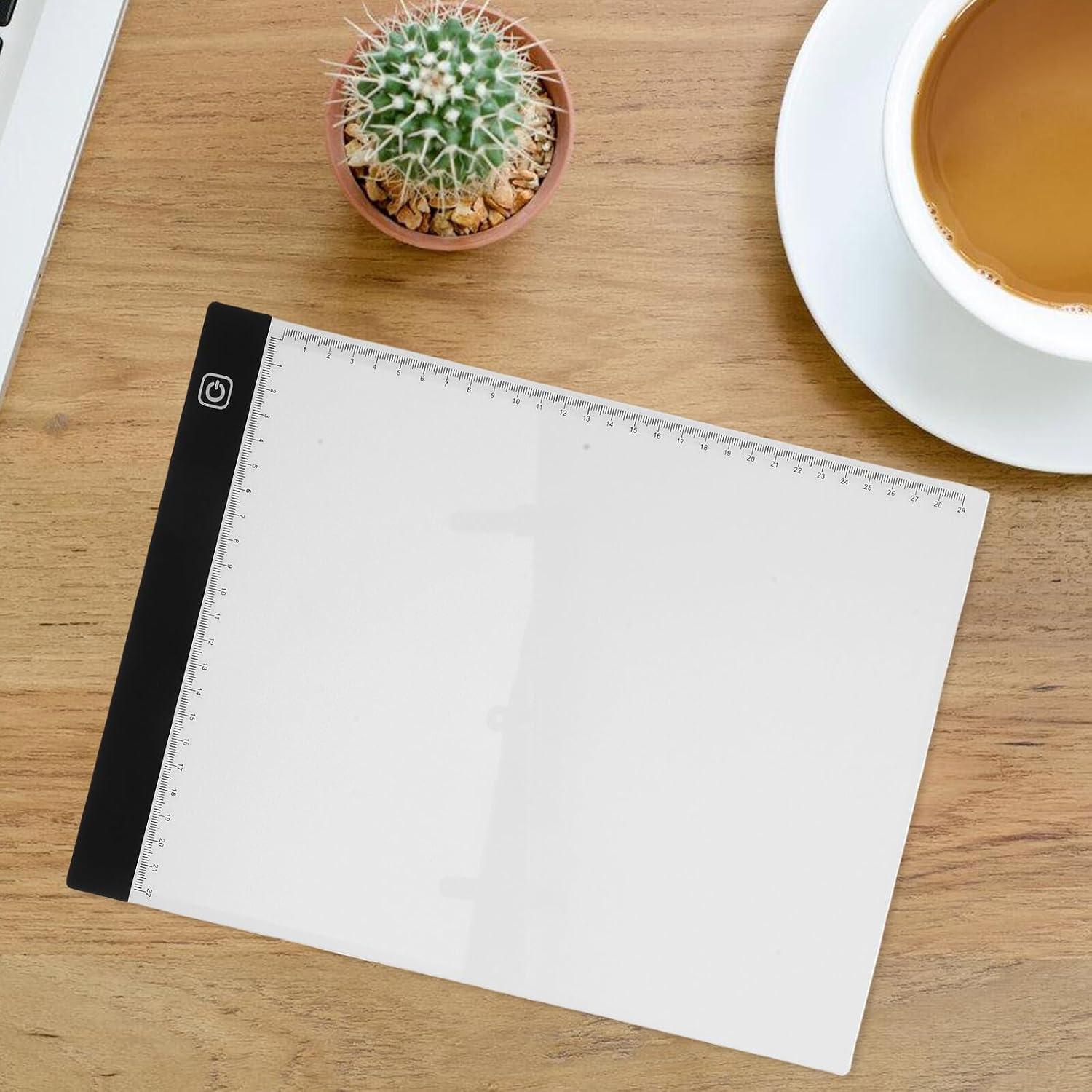 Healifty Adjustable Brightness LED Light Pad with Scale USB Powered Portable Tracing Board for Drawing Copying Sketching Calligraphy Lightweight Artist Light Box