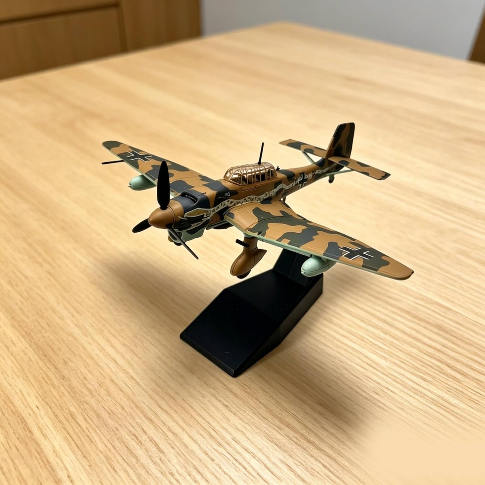 Modellino D'aereo in 1:72 Finito Modellino da Collezione Leggero Modellismo per Scrivania, F16D Versione Standard