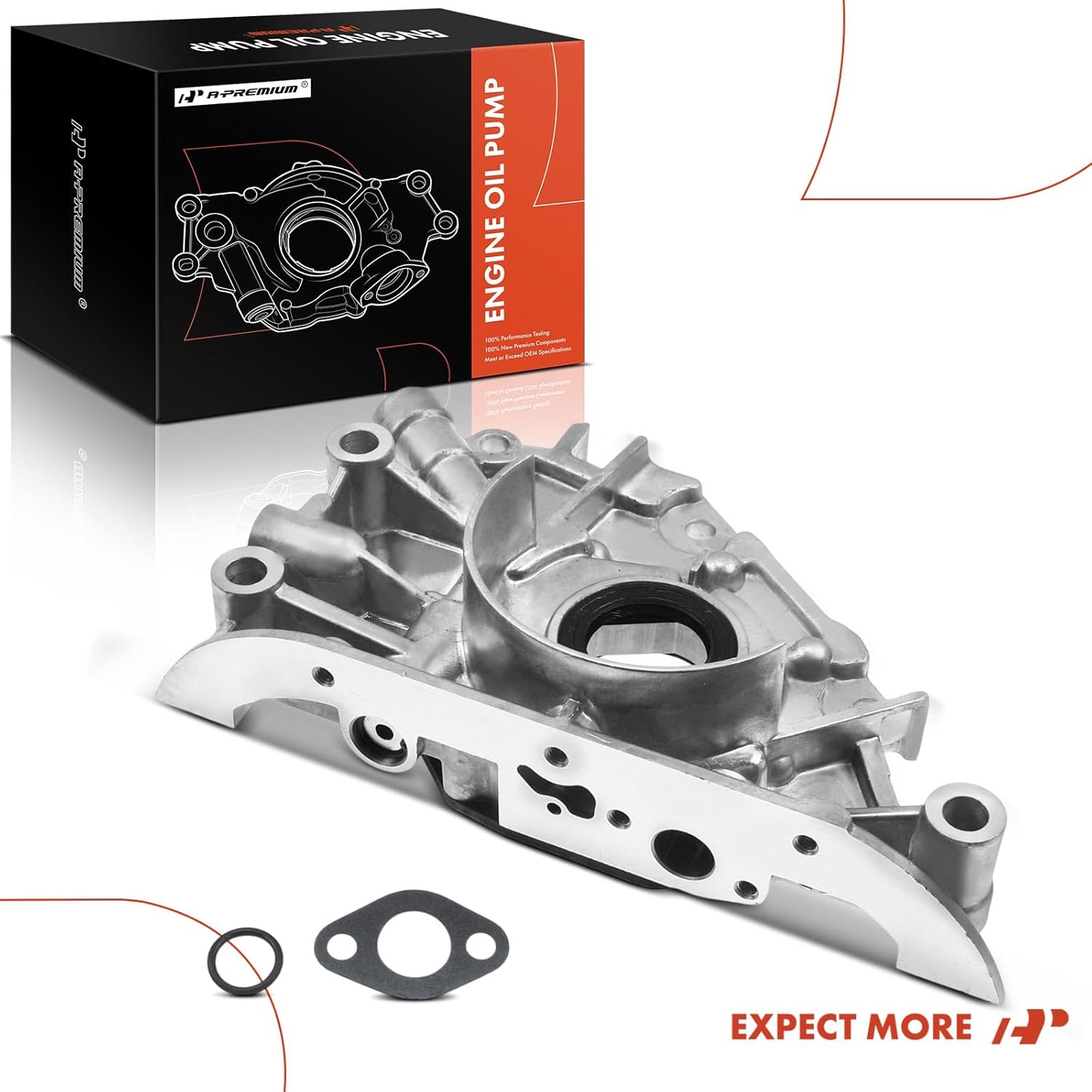 A-Premium Engine Oil Pump with O-Ring & Gasket Compatible with Ford Probe 1989-1992 & Mazda B2200 1987-1993, 626 1988-1992, MX-6 MX6 1988-1992, 2.2L