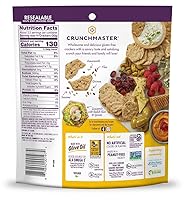 Vista 2 de Crunchmaster Ajo tostado sin gluten de múltiples semillas, bolsas de 4 onzas (paquete de 12)