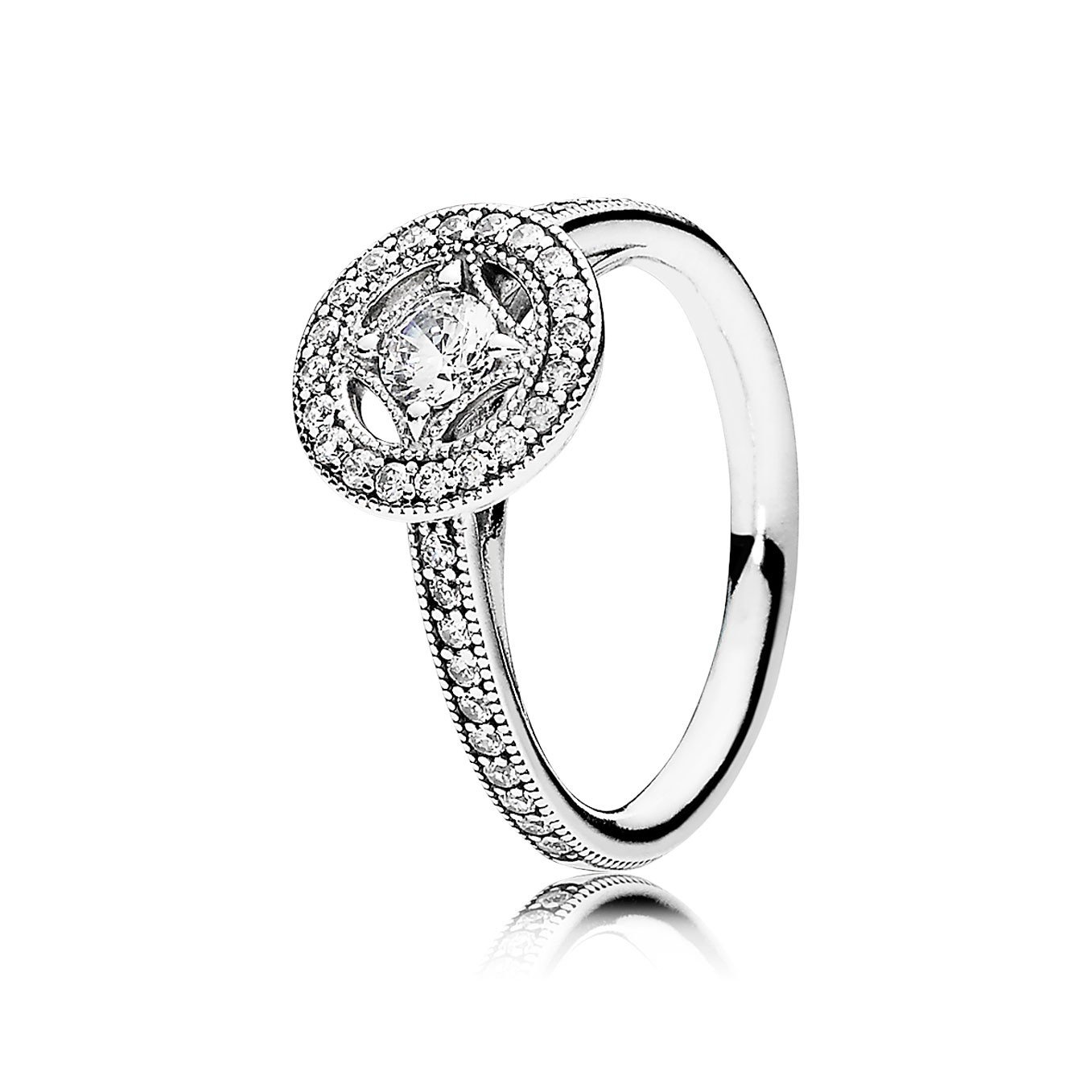パンドラVintage Allure、クリアCZ 191006 cz-50 5 US、50ユーロ