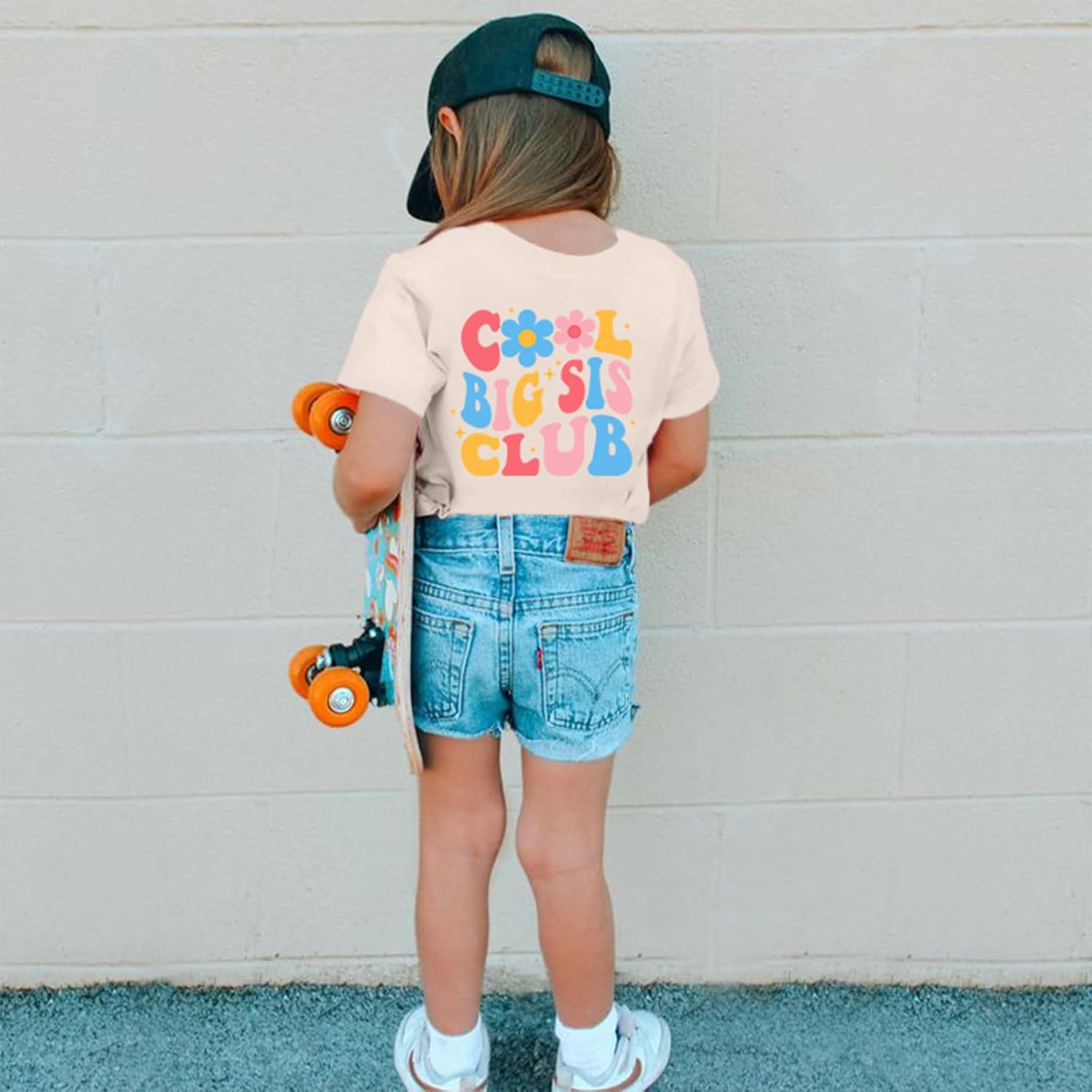 Toddler Big Sister Shirt in My Big Sis Era Graphic Tees Cool Big Sis Club Tshirt Announcement for Baby Girls Outfits - Image 2