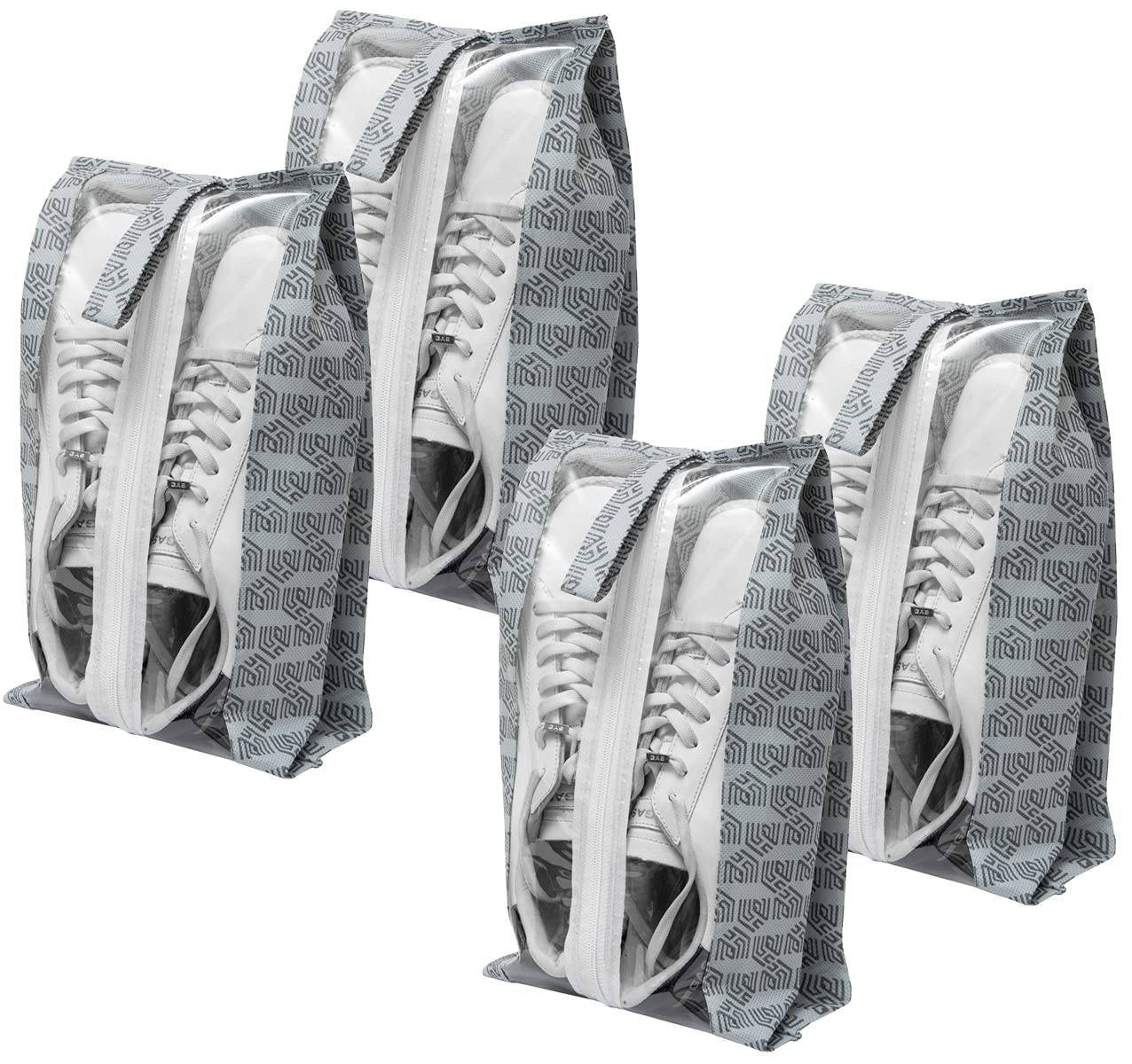 See full amazon price history chart for Homestrap Set of 4 Printed Shoe Bag for Travel Transparent Top with Zipper Grey Homestrap Set of 4 Printed Shoe Bag for Travel Transparent Top with Zipper Grey (B09H4JQM7R) Amazon Price History, Amazon Price Tracker