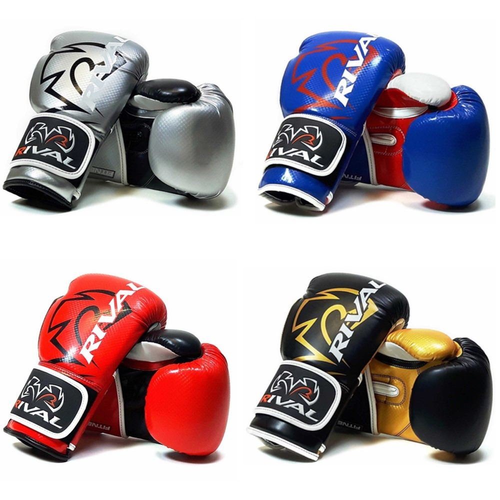 Rival Fitness Plus Gants de Sac, Sports et Loisirs, Argent/Noir, 414 ML (14oz)